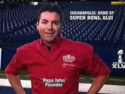 Papa Johns Pizza (2012) Television Commercial - Super Bowl XLVI