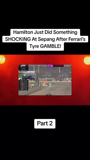 Hamilton's Shocking Move at Sepang After Ferrari's Tyre Gamble (Part 2)