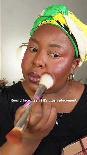 Best Blush Placement for Round Faces
