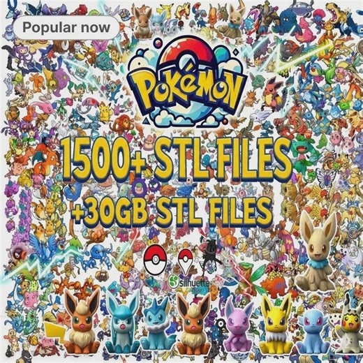 Mega Bundle Pokémon STL | 30GB+ Collection | 1600+ 3D Printable Files - Etsy