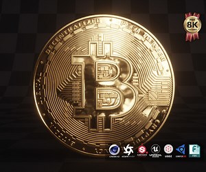 ArtStation - Bitcoin 3D Model | Game Assets