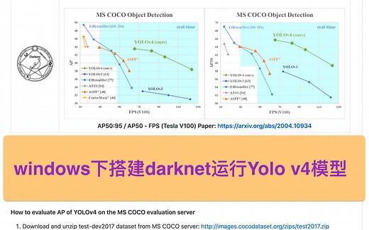 windows搭建darknet并运行yolov4