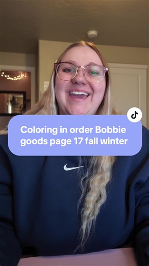 This is one of my favorite pages I’ve colored in a while!! The book is @bobbiegoods fall winter coloring book and I used @Ohuhuart markers for this page. We are so close to finishing this whole book! #colortok #colorwithme #coloringbook #cozyhobbies #ohuhuart