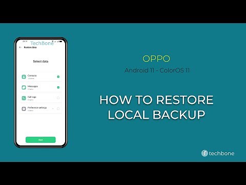 How to Restore local Backup - Oppo [Android 11 - ColorOS 11]