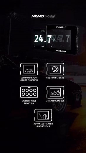 5.2K views · 15 reactions | The evolution in O2-sensor conditioners! With a new design, the FuelTech NanoPRO is able to condition and read 5 different models of wide band lambda O2 sensors. ✅Waterproof ✅2” color display with resistive touchscreen ✅3-in-1: secondary dash, O2 conditioner, and switchpanel Contact our dealers to purchase! #fueltech #fueltecheverywhere #fueltechaustralia #nanopro | FuelTech Australia | Facebook