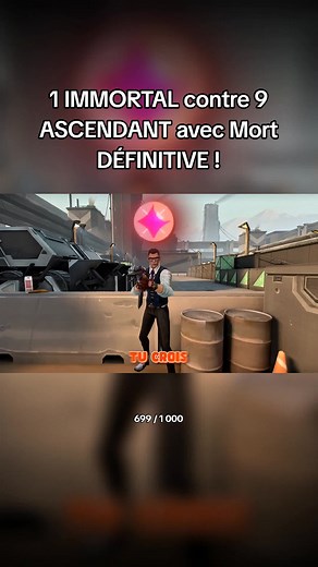 Valorant 1 Immortal vs 9 Ascendants Mort Définitive