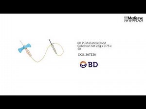 BD Push Button Blood Collection Set 23g x 0 75 x 50 367336