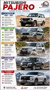 Mitsubishi Pajero Evolution (1982–2026) | All 5 Generations Explained | The Return of a Legend!