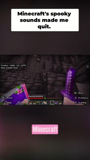 Minecraft’s SCARIEST Sounds Made Me Quit Instantly… 😨 | Minecraft Cave Talks #shorts