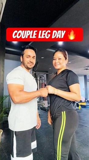 Power Couple Leg Day 💪🔥 | Couple Workout Goals #gymmotivation #trending
