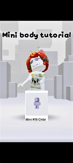 Mini Body Tutorial 💖 #roblox #freeitem #body😱