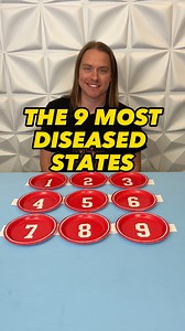 8.5K views · 56 reactions | The 9 Most Diseased States in America. A mna plays a game where he guesses the most diseased states in America. This original video was produced by Rick Lax and Alex Z. | Lists and Laughs | Facebook