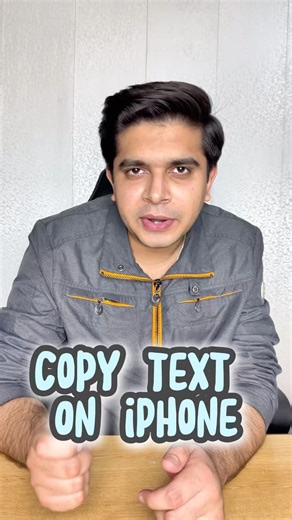 Easiest way to copy text on iPhone. #iphonetips #apple #shorts