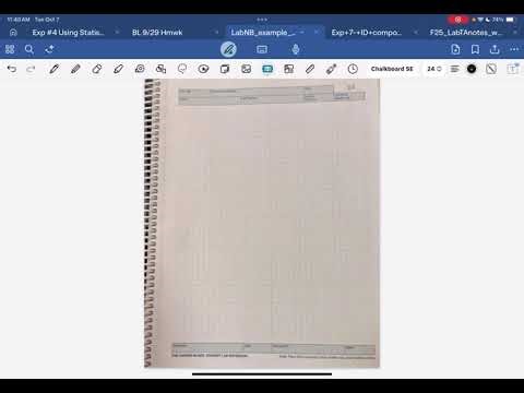 Lab Notebook Guidelines