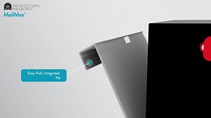 Architectural Mailboxes MailMax Textured Black & Silver, Large, Galvanized Steel & Aluminum, Post-Mount Mailbox 5300TFB