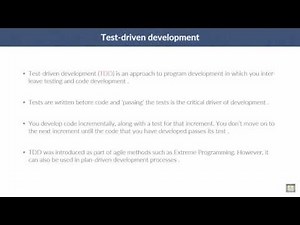 Software Engineering | C7 - L8 | Test-driven development