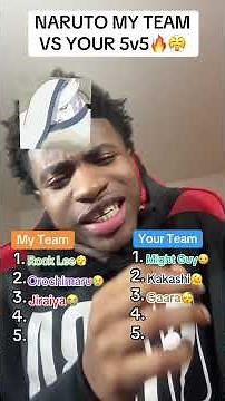 NARUTO My Team vs Your Team 5v5🔥#naruto #narutoshippuden #shorts