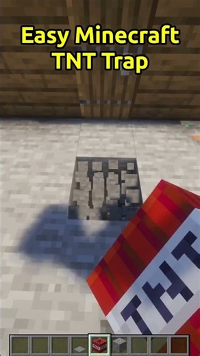 Easiest Minecraft Pitfall Trap! #minecraft #minecrafttraps