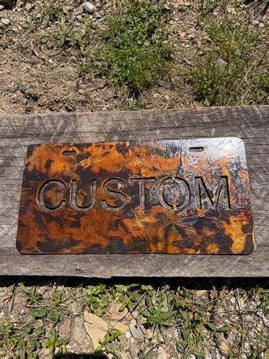 Custom License Plate Wall Decor - Etsy