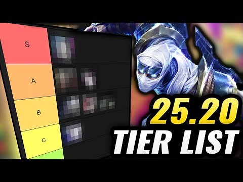 NEW TIER LIST for League of Legends Patch 25.20!