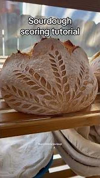 Sourdough batard scoring idea #sourdoughscoring #sourdoughbread #sourdoughlove