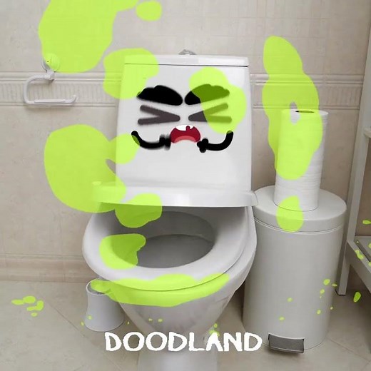 Funny Bathroom Mishap! #shorts #doodland