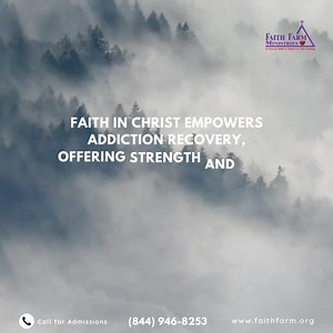 Faith in Christ empowers addiction recovery, offering strength and hope for healing. Surrendering to His love leads to sobriety and purpose. #FaithInChrist #AddictionRecovery #HealingThroughFaith #SobrietyJourney #RenewalInChrist #FaithBasedRecovery #StrengthInFaith #PurposeInChrist | Faith Farm Ministries | Facebook