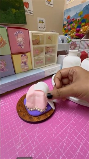 DIY fake cake with clay 🎂 #diy #craft #clay #artandcraft #shorts #shortvideo