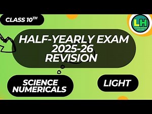 Class 10 Science Light Numericals | Reflection & Refraction Formulas + Question