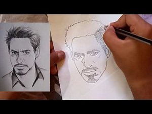 How to draw Tony Stark outline 😳🥳 || #tonystark #art