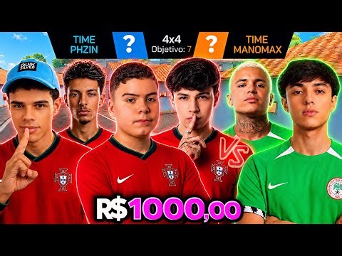 I edited this 4x4 bet with the perspective of all 6! 🔥 PHZIN, MARECHAL, TWO9 and DINI vs MANOMAX ...