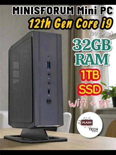 MinisForum Mini PC 12th gen Core i9 @ 5.0Ghz max (i9-12900H, 14C/20T, 6_Power/8_Eff) 32GB RAM DDR4 @ 3200Mhz speeds 1TB fast NVMe SSD storage 2 * Extra HDD storage slots (selective) 5 * USB ports 1 * type-C USB Front and back audio ports 2.5Gbe Ethernet port WI-FI 6 & BT 5 2 2 * thunderbolt type-C ports 2 * HDMI port Included Wireless Mouse & KB Optional 27' 2K display @ 14k extra (Warranty Available) @ ksh 64,999 Call | WhatsApp 0757360419 #bestdeals #kenyantiktok #corei9 #minisforum #fypkenya