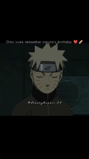 Only Iruka Remembered Naruto’s Birthday… 🥺💔 | True Father Figure ❤️ #anime #naruto #animeedit