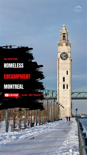 Beautiful Canada on Instagram: "Video of one of the many homeless encampments in Montreal Quebec. This scene is duplicated in every major and even mid-size city across Canada. #Godkeepourland #homeless #Montreal"