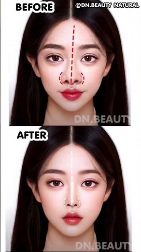 Slim Nose Workout ✨ Narrow Nose Wings & Straighten Nose Bridge #SlimNose #NoseWorkout #NoseShaping