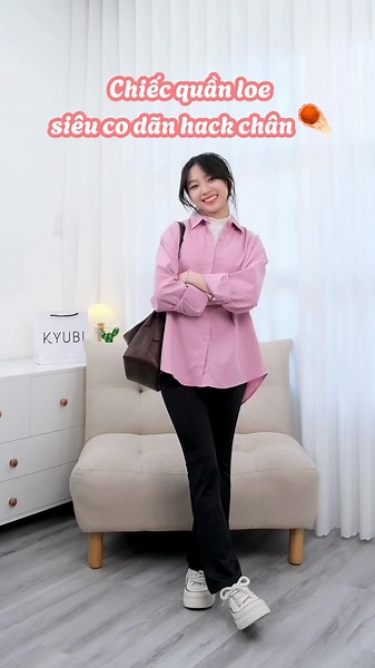 Quần legging nữ ống loe cotton co giãn thoải mái 🌻 #kyubi #kyubishop #quanongloe #quanlegging #thoitrangnu #goclamdep #fyp