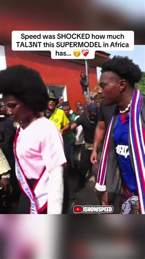 Speed was SHOCKED how much TAL3NT this SUPERMODEL in Africa has… 🤭❤️‍🩹 #ishowspeed #africa