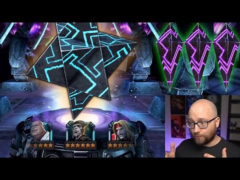 Four 6-Star Crystals + Cavs: Carina's 100% and War Rewards Opening | Marvel Contest of Champions