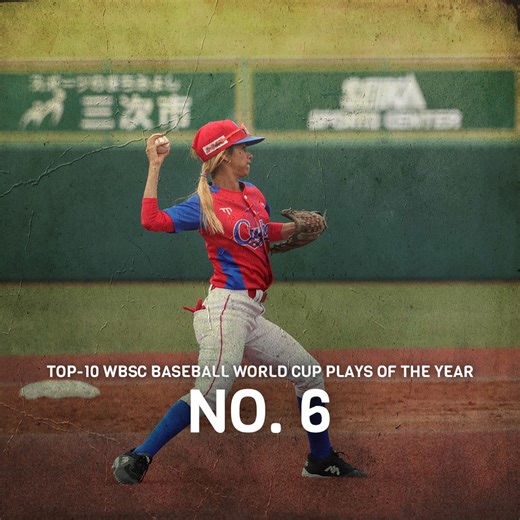 🏆⚾ Top-10 WBSC Baseball World Cup Plays of the Year 🇨🇺 No. 6 Dayanni Velasquez 🔝 The No. 6 belongs to Cuban shortstop Dayanni Velasquez, who made a spectacular play against Chinese Taipei at the WBSC Women's Baseball World Cup Group B. 🔗 https://www.wbsc.org/index.php/index.php/en/news/top-10-wbsc-baseball-world-cup-plays-of-the-year-no-6-dayanni-velasquez-cuba- #BaseballWorldCupW | WBSC