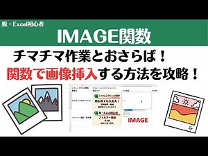 【Excel講座】まだチマチマ画像挿入してる？IMAGE関数で簡単に画像挿入する方法を完全攻略！