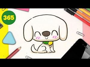 COMMENT DESSINER UN CHIEN KAWAII 🐶 comment dessiner un chiot très kawaii