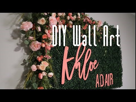 DIY Flower Grass Wall | GRASS WALL DECOR IDEAS