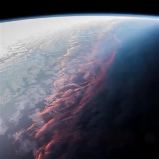Así se ve un atardecer desde la Estación Espacial Internacional, tomado por el astronauta alemán Alexander Gerst, en octubre del 2018. 🌅🛰️✨ | Explorando Los Enigmas Del Universo.