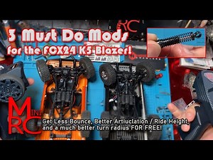 FCX24 - 3 Must Do Free Mods for the FMS K5 Blazer! Better Steering, Ride & Oil Filling the Shocks!