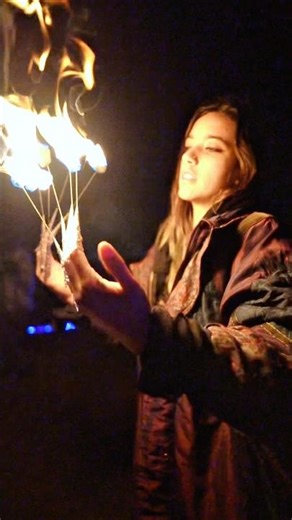 Playing with fire ❤️‍🔥 #firefingers #firedance #fireperformer #fire