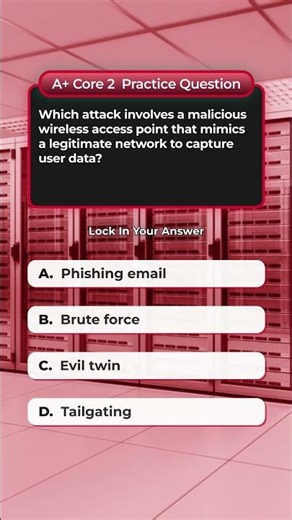 CompTIA A+ Core 2 Practice Question: Think You Can Get This Right? 🤔