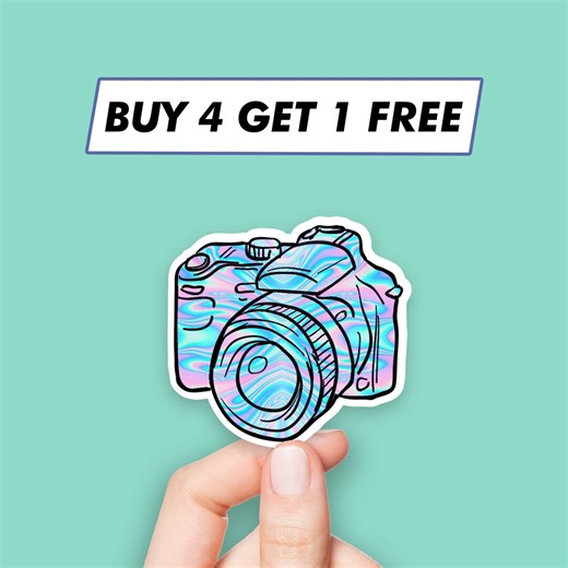 Rainbow Camera Sticker Cool Retro Stickers Laptop Stickers Aesthetic Stickers Computer Stickers Water Bottle Stickers Laptop Decals - Etsy New Zealand