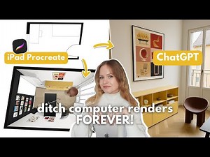 iPad Procreate + AI: The FASTEST way to design ANY room (no 3D renders!)
