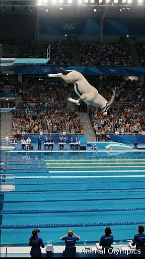 Olympic Addax High Dive on 30m Platform Pool Scene