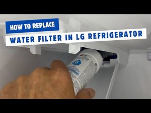 Replacing the water filter in a LG refrigerator DIY video #lgrefrigerator #LG #waterfilter